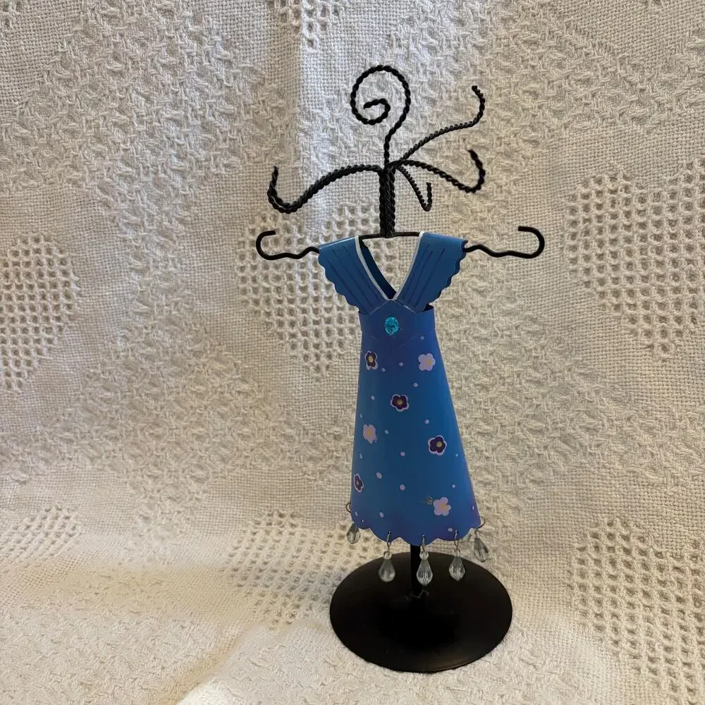 Floral Dress Girl Wire Jewlery Organizer